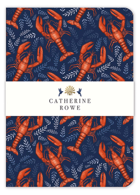 Museums &amp; Galleries Catherine Rowe Lobster Pattern A5 Luxury Notebook