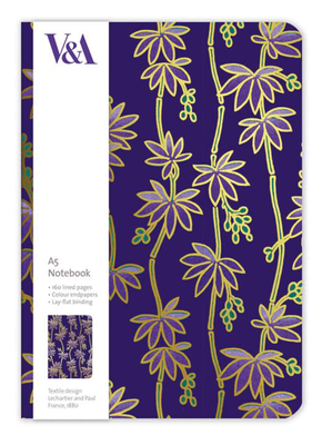 Museums &amp; Galleries Purple Bamboo  A5 Luxury Notebook