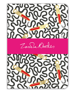 Museums &amp; Galleries Zandra Rhodes Lipstick Wiggle A5 Luxury Notebook