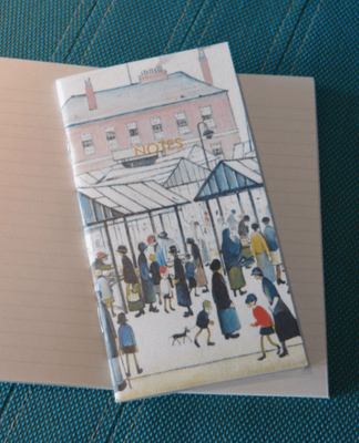 Museums &amp; Galleries Slimline Notebook Lowry Market Scene