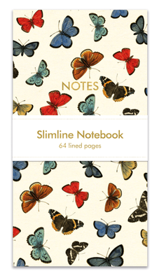 Museums &amp; Galleries Slimline Notebook Vintage Butterflies