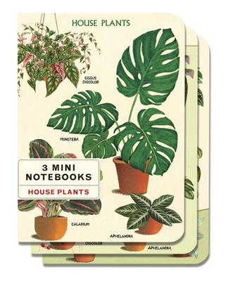 Cavallini &amp; Co  House Plants Set of 3 - Mini Notebooks