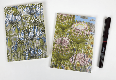 Art Angels Angie Lewin Notebooks Walled Garden &amp; Wild Shore Set of 2