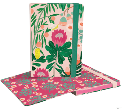 Roger La Borde  King Protea A5 Hardback Journal with elastic binder