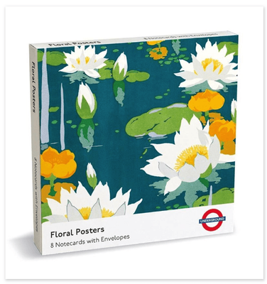 Museums &amp; Galleries  Floral Posters 8 Pkt  Notecards