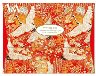 Writing / Stationery Set Museums &amp; Galleries Kimono Cranes