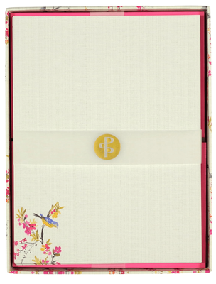 Peter Pauper Press Blossoms &amp; Bluebirds Stationery Set