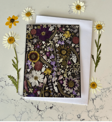 Wayswithwildflowers Blank Greeting Card  Black Magic