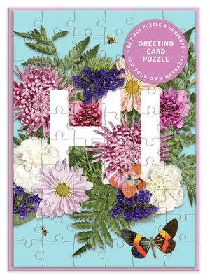 Greeting Card Puzzle  - Say It With Flowers Hi