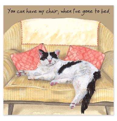 Greeting Card Little Dog Laughed - Chair Bed