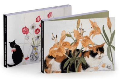 Notecard Wallet Art Press Cats &amp; Flowers by Dame E. Blackadder