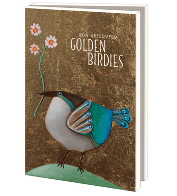 Notecards Bekking &amp; Blitz Card Folder With Env, Large: Golden Birdies, Ada Breedveld