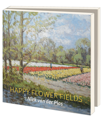 Notecards Bekking &amp; Blitz Card folder With Env. Square: Happy flower fields, Niek van der Plas