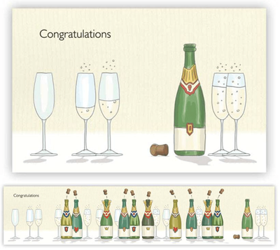 Greeting Card Quire Publishing - Congratulations - Fold Out Congratulations Card