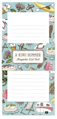 Magnetic Notepad Shopping List - Wolfkamp &amp; Stone  Kiwi Summer