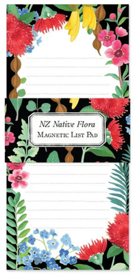 Magnetic Notepad Shopping List - Wolfkamp &amp; Stone NZ Native Flora