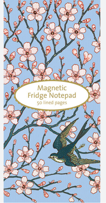 Magnetic Fridge Notepad Shopping List - Museums &amp; Galleries  Almond Blossom &amp; Swallow