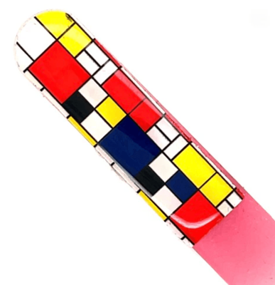 Glass Nail File Mondrian Composition Made In Germany