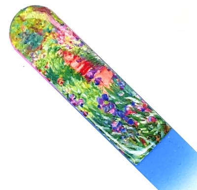 Glass Nail File Monet Garden Giverny Made In Germany