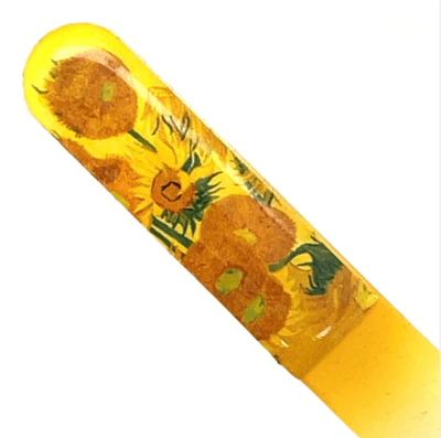 Glass Nail File Van Gogh Sunflowers Made In Germany