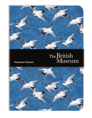 Museums &amp; Galleries The British Museum Cranes in Flight A5 Perpetual Planner