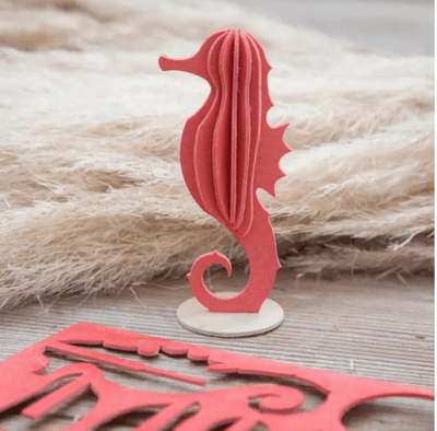 LOVI SEAHORSE 8cm Coral Red