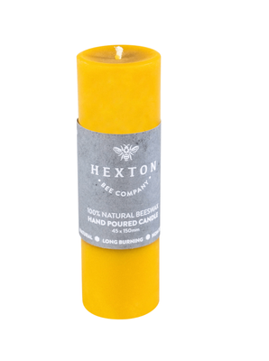 Hexton Pure Beeswax Solid Pillar Candle 45x150mm NZ Made