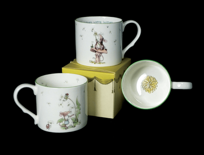 Two Bad Mice  Fine Bone China  If Wishes Were Kisses  Medium Mug