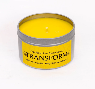 Sea Zen Tangerine Essential Oil Candle 185gr Tin: 25+ Hrs Burn Time