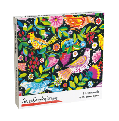 Museums &amp; Galleries Sarah Campbell Designs Birds 8 Square Notecards Wallet