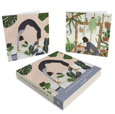 James Ellis  Yoga &amp; Botanicals 8 Pack  Notecards