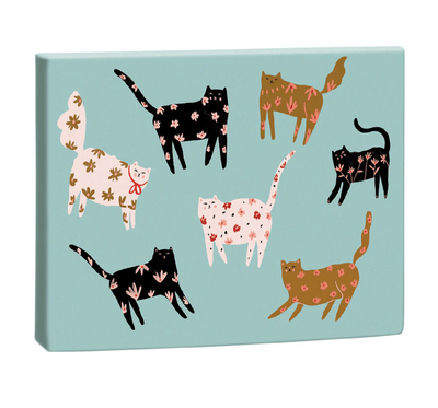 Roger La Borde Cinnamon and Ginger (Cats) Chic Notecard Box