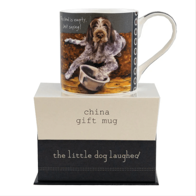 Little Dog Laughed  Empty Bowl Boxed Mug