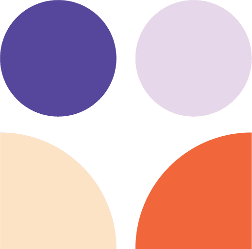 Branded abstract collaboration icon.