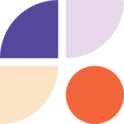 Branded abstract client success icon.