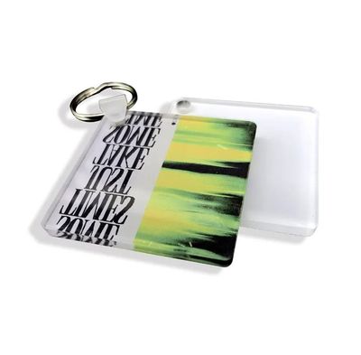 Acrylic Square Keychain