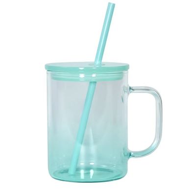 Mint 17oz Ombre Glass Cup