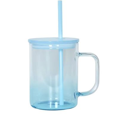 Light Blue 17oz Ombre Glass Cup