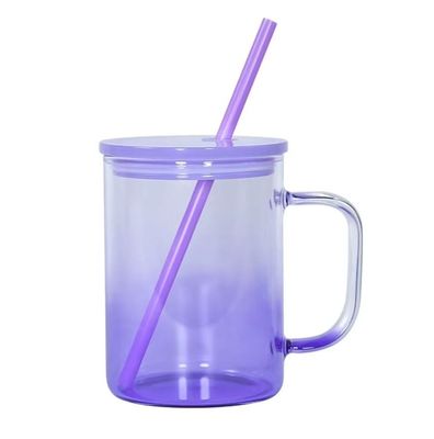 Purple 17oz Ombre Glass Cup