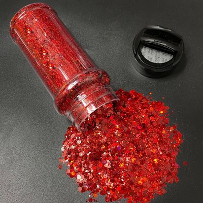 Blood Red Chunky Glitter