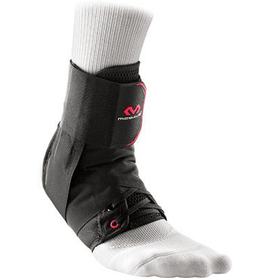 195 Ankle Brace with straps Black