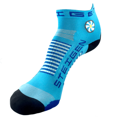 Steigen High Performance Socks - Quarter Length (Breezy Blue)