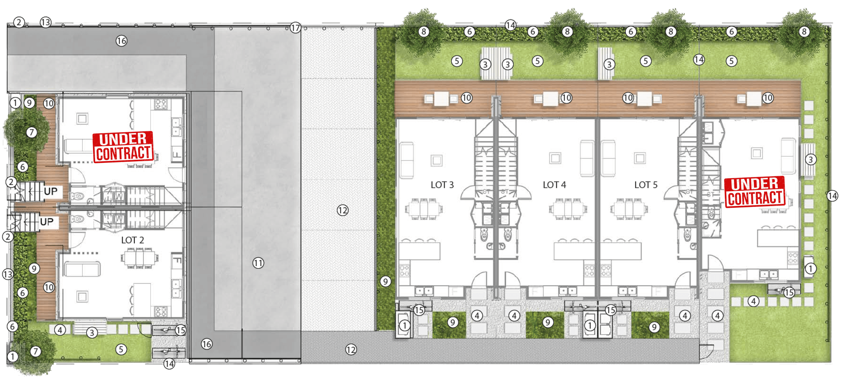 Image of the Kesteven Development Sales Plan by Eden Construction in Auckland, New Zealand.