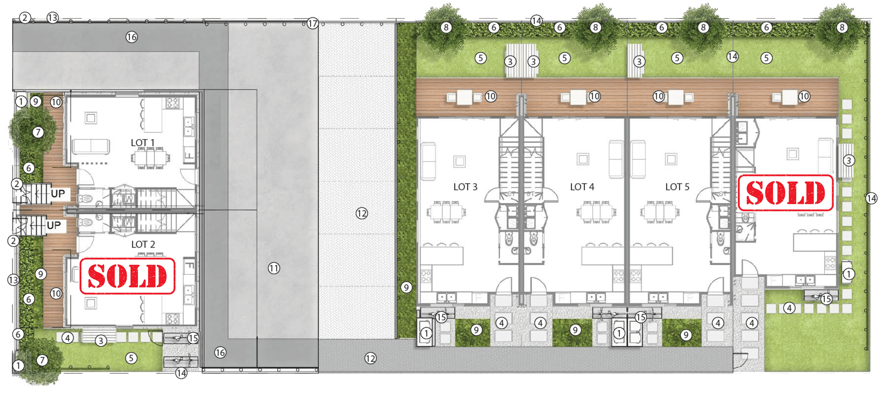 Image of the Kesteven Development Sales Plan by Eden Construction in Auckland, New Zealand.