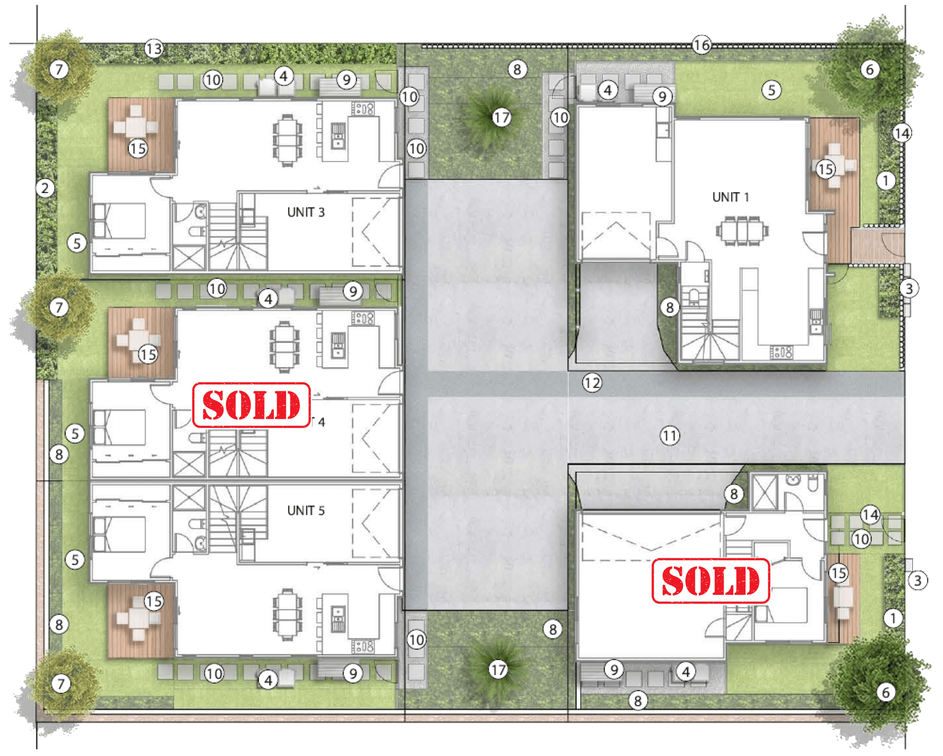 Image of the Woodward Development Sales Plan by Eden Construction in Auckland, New Zealand.