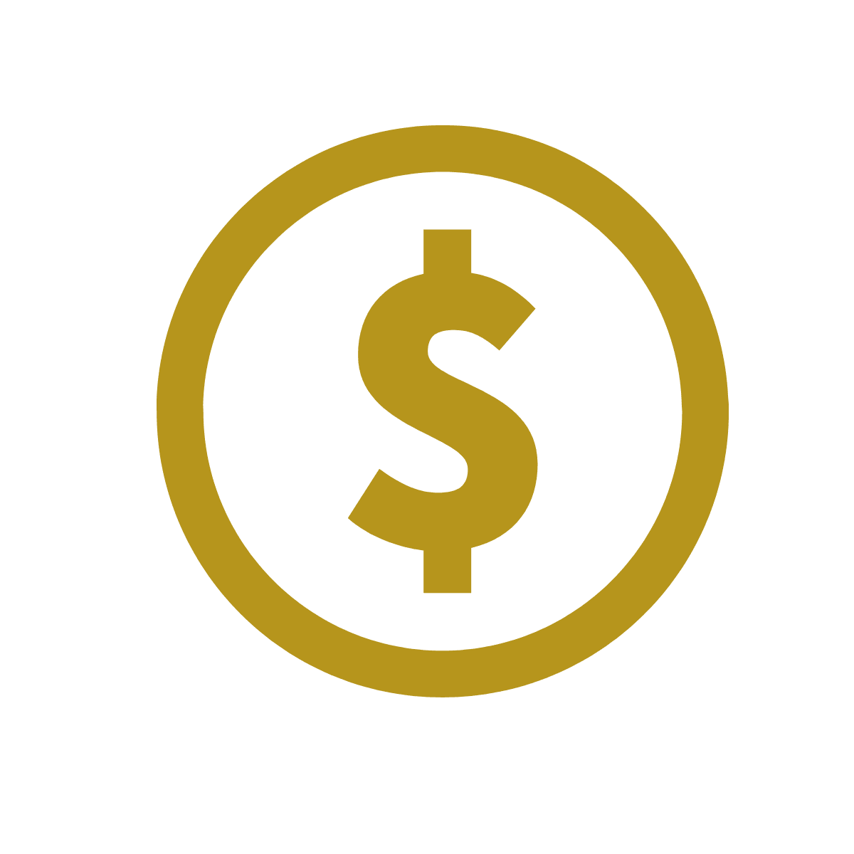 Dollar sign symbol to get paid in full