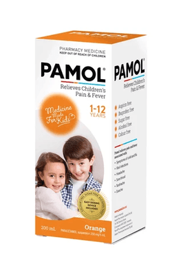 Pamol All Ages Orange Colour-Free 200ml