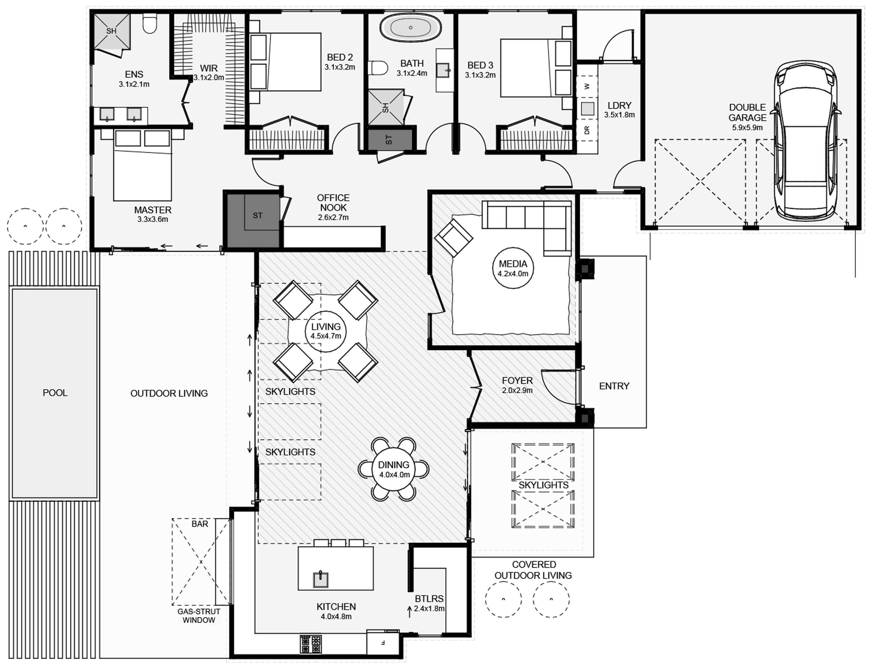 Whitechurch Construction, Waikato residential builders. Image of house plans.