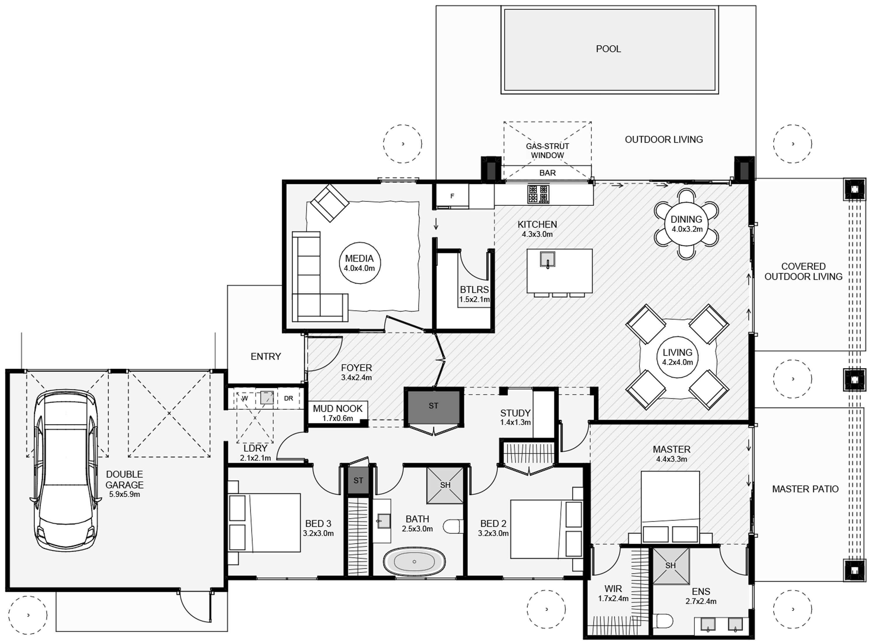 Whitechurch Construction, Waikato residential builders. Image of house plans.