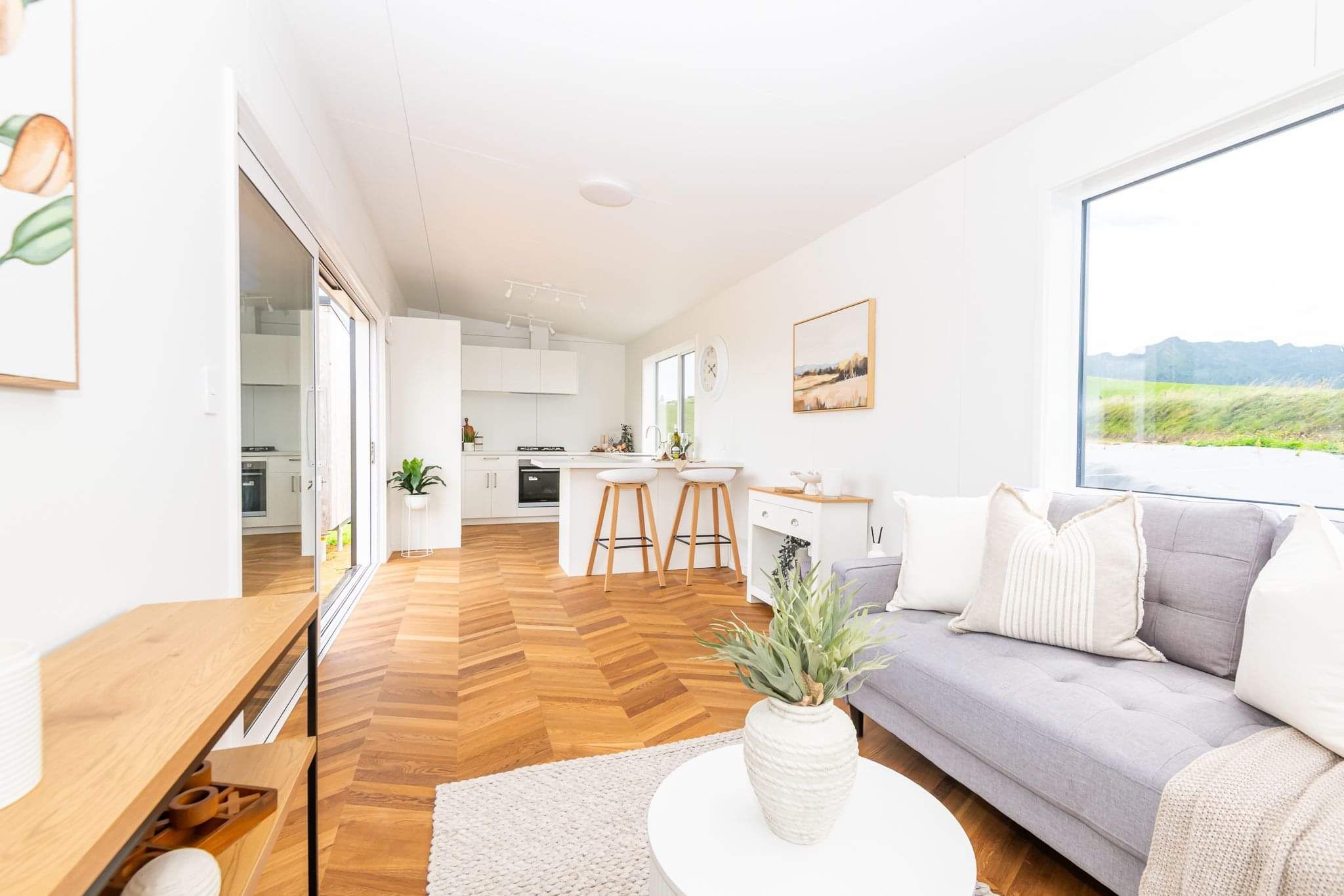 Tiny home cabin fresh interior 